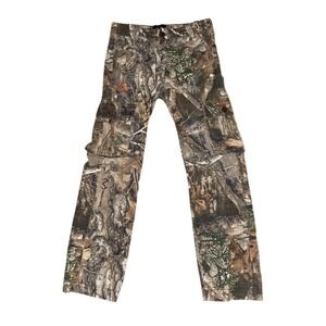 Realtree EDGE Camo Cargo Hunting Pants Boys Size 10-12 Multicolor Outdoor deer